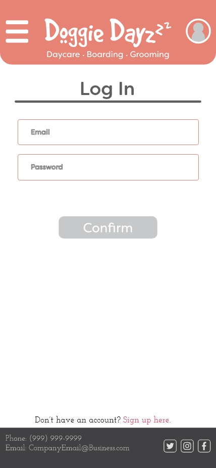 Log In Page