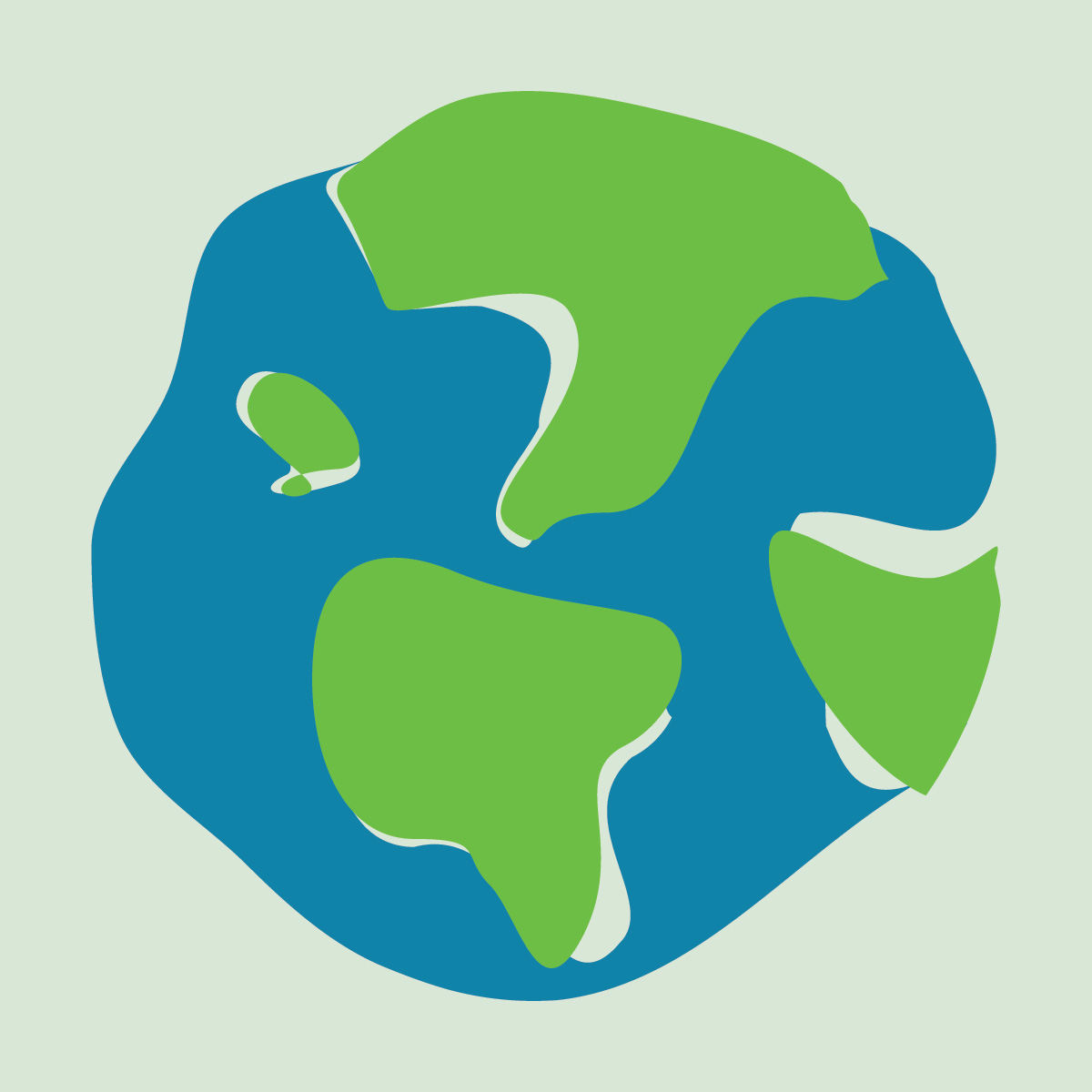 Vector Image of a Lumpy Earth