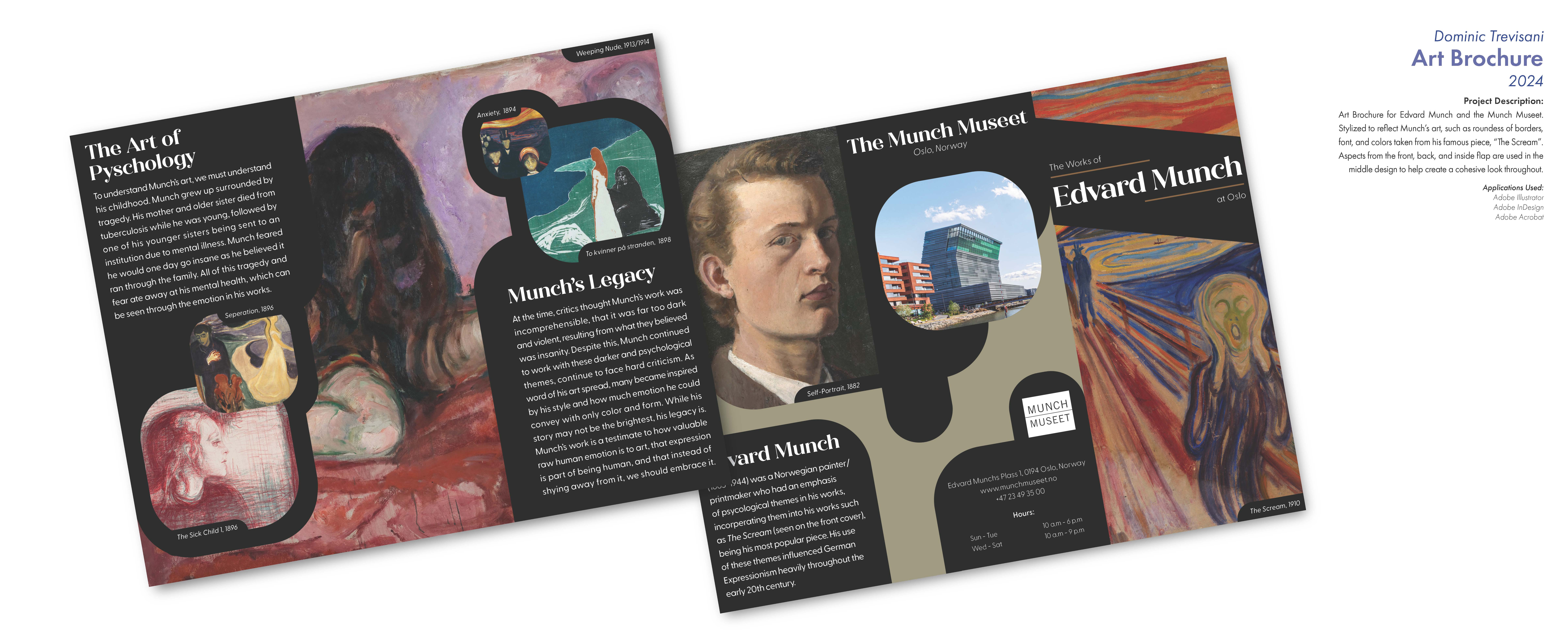 Edvard Munch Brochure Display