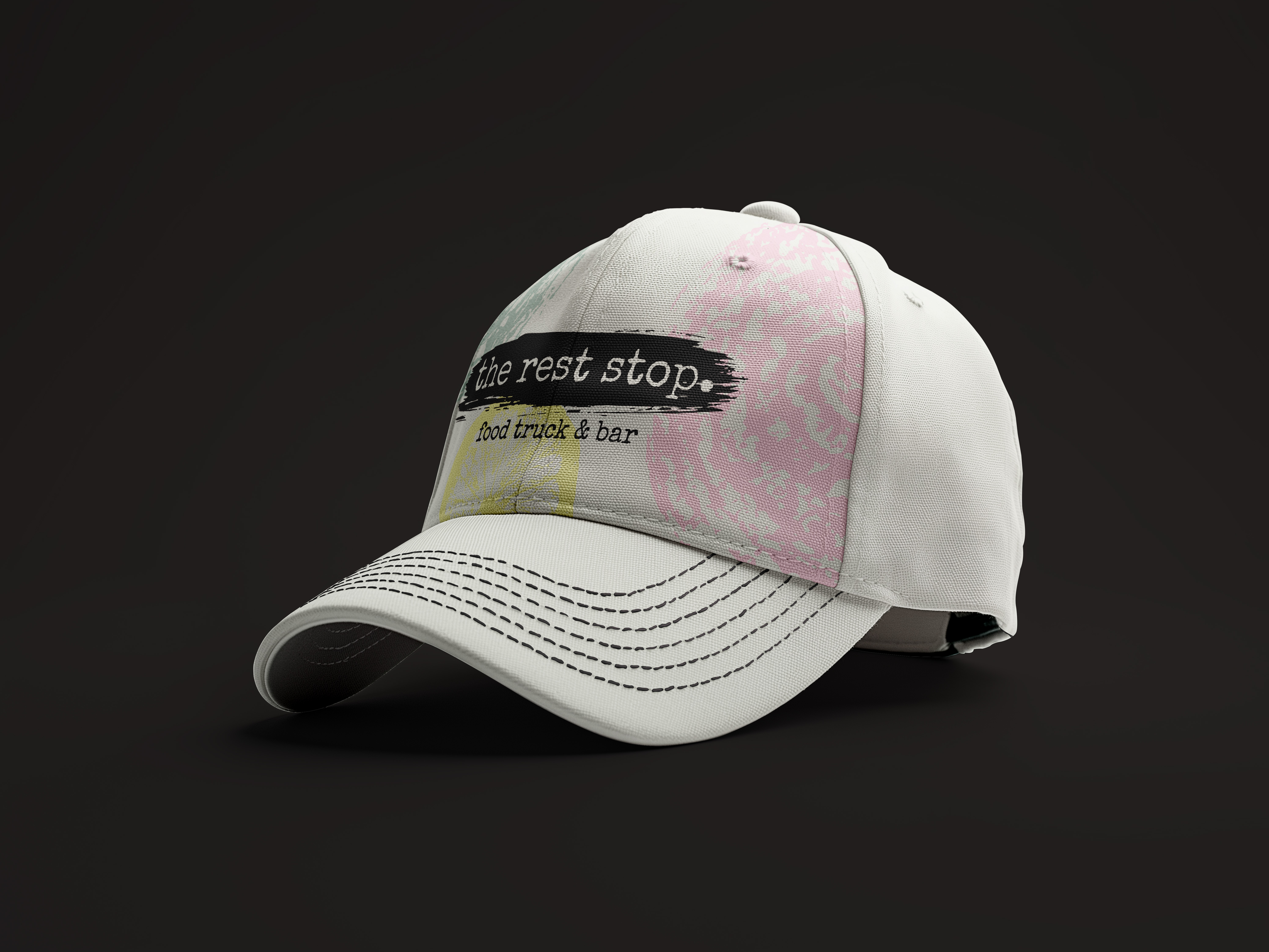 THE REST STOP Hat Mockup