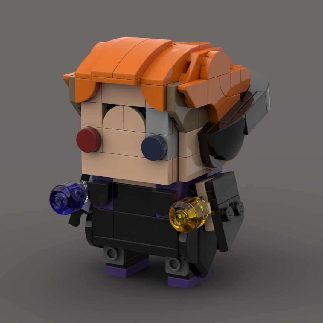 Front-Facing Render of Moira Brickheadz