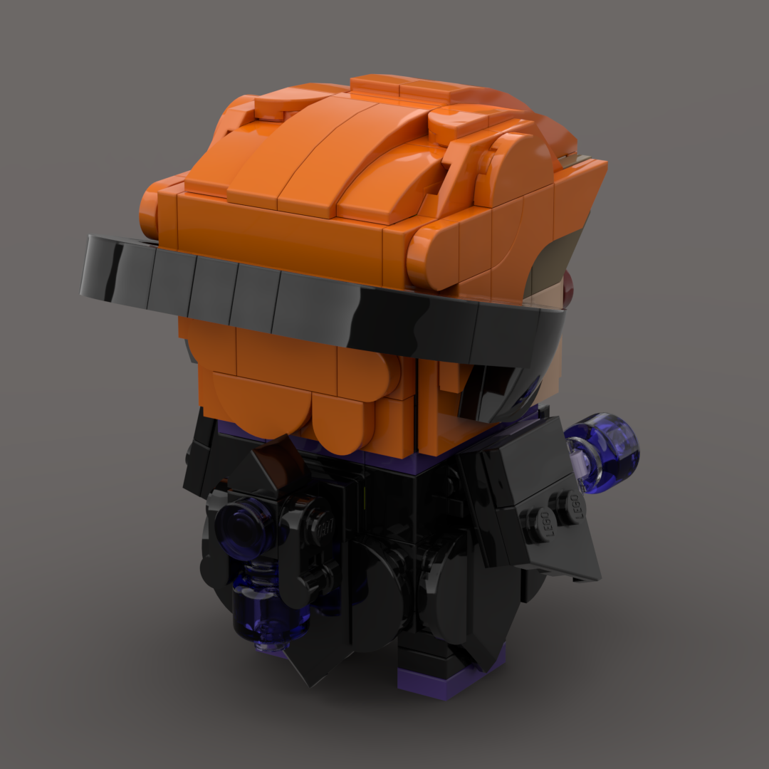 Back-Facing Render of Moira Brickheadz