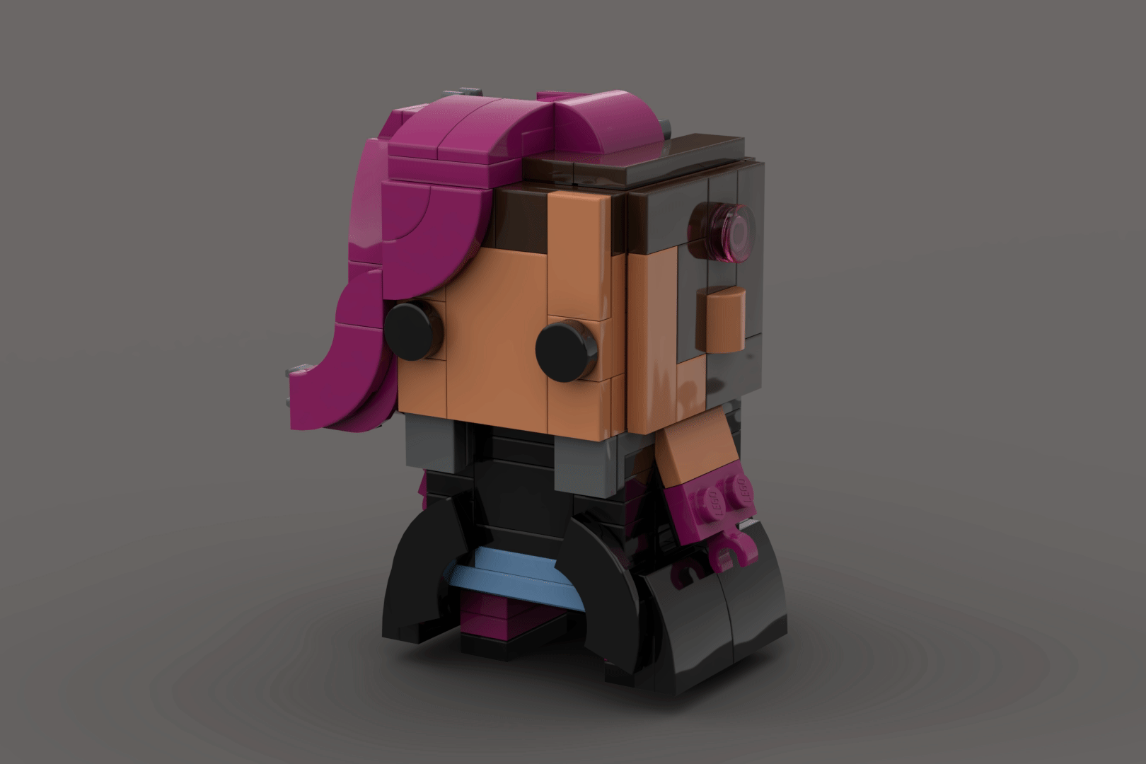 Rotating Render GIF of Sombra Brickheadz