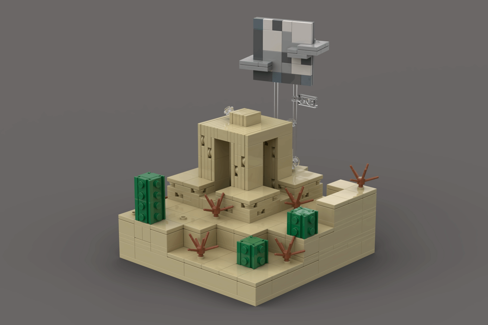 Rotating Render GIF of Desert Well (Game Scale)